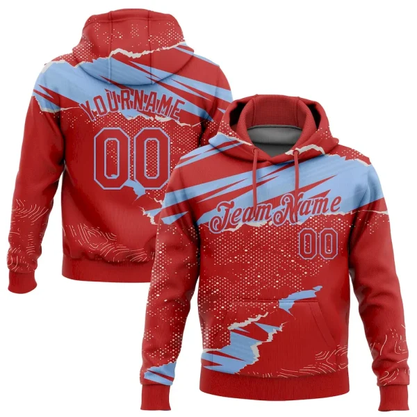 Custom Stitched Red Light Blue 3D Pattern Design Torn Paper Style Sports Pullover Sweatshirt Hoodie DEQ_56588384