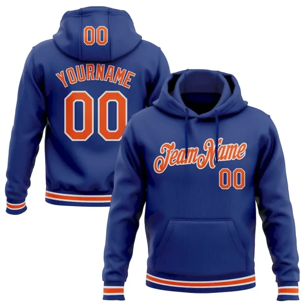 Custom Stitched Royal Orange-White Sports Pullover Sweatshirt Hoodie JLV_46288358